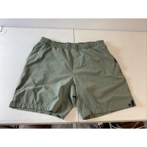 Faherty Shorelite Lined Swim Trunks Shorts Mens L Olive Green Soft Beach casual